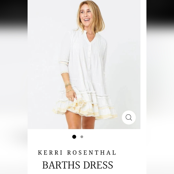 Kerri Rosenthal Dresses & Skirts - NEW KERRI ROSENTHAL barths dress in white XS